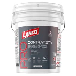 Esmalte al agua Pro Contratista Mate Blanco 4GL