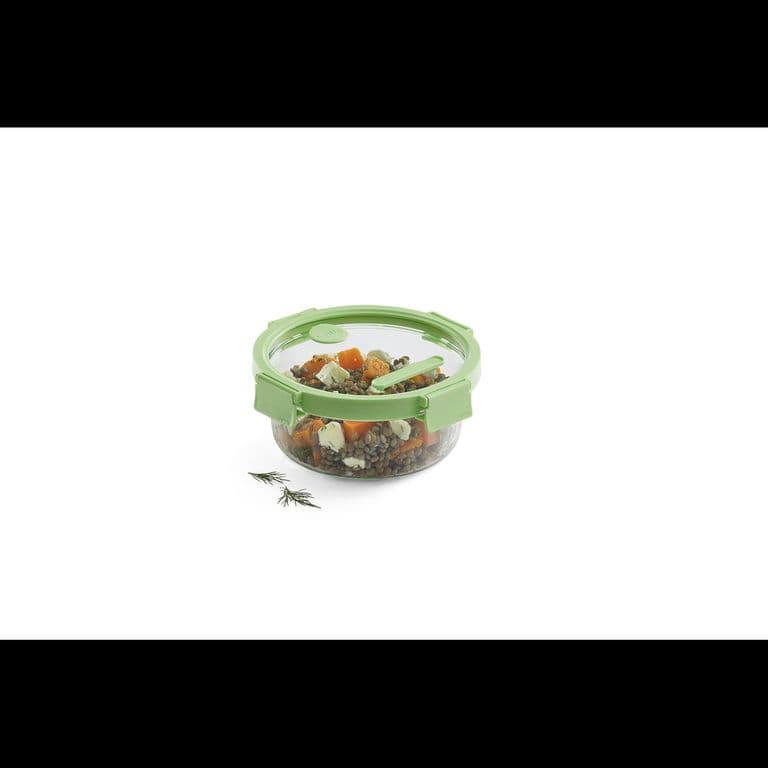 Recipiente hermetico 100% de vidrio 950 ml Redondo