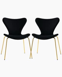 Pack 2 Silla Jlove Velvet Gold Negro