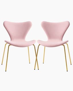 Pack 2 Silla Jlove Velvet Gold Rosado claro