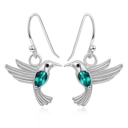 Aros Colgate Colibri Ave Cristal Verde Verde TALLA UNICA