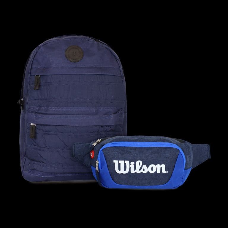 Pack Mochila Kansas + Banano Vindex azul Azul TALLA UNICA