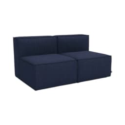 SOFA MADRID DOS CUERPOS LINO AZUL Azul marino