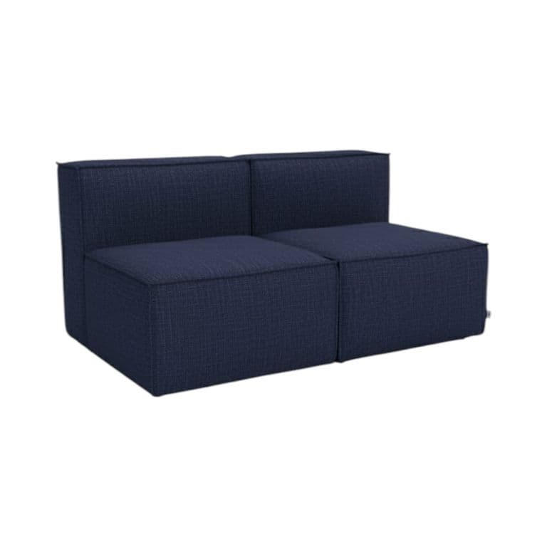 SOFA MADRID DOS CUERPOS LINO AZUL Azul marino