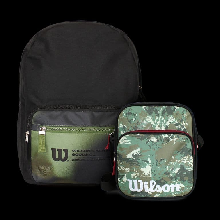 Pack Mochila Portland + Bandolera Jarbinks verde Negro TALLA UNICA