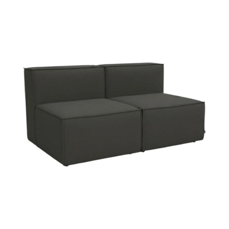 SOFA MADRID DOS CUERPOS LINO Gris oscuro
