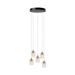 LAMPARA COLGANTE DESNIVEL BERLIANE 5 LUCES LED 2700K