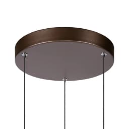 LAMPARA COLGANTE DESNIVEL MARGARY CAFE 3 LUCES LED 2700K