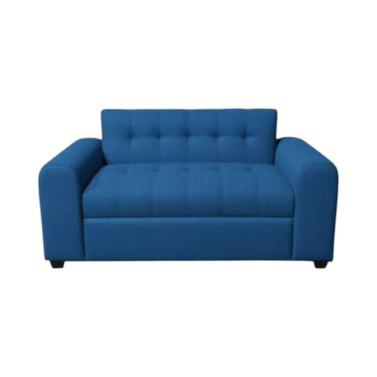 SOFA TRES CUERPOS BRAZO REDONDO EN LINO Azul marino