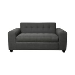 SOFA TRES CUERPOS BRAZO REDONDO EN LINO GRIS OSCURO Gris oscuro