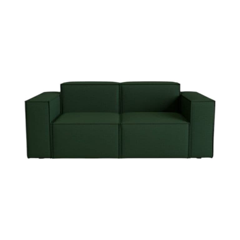 SOFA AURA DOS CUERPOS LINO VERDE Verde oliva