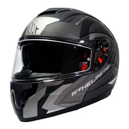Casco FU401 Atom SV Hibrido E2 Gris Mate + Fogoff mt-v-16 Gris M