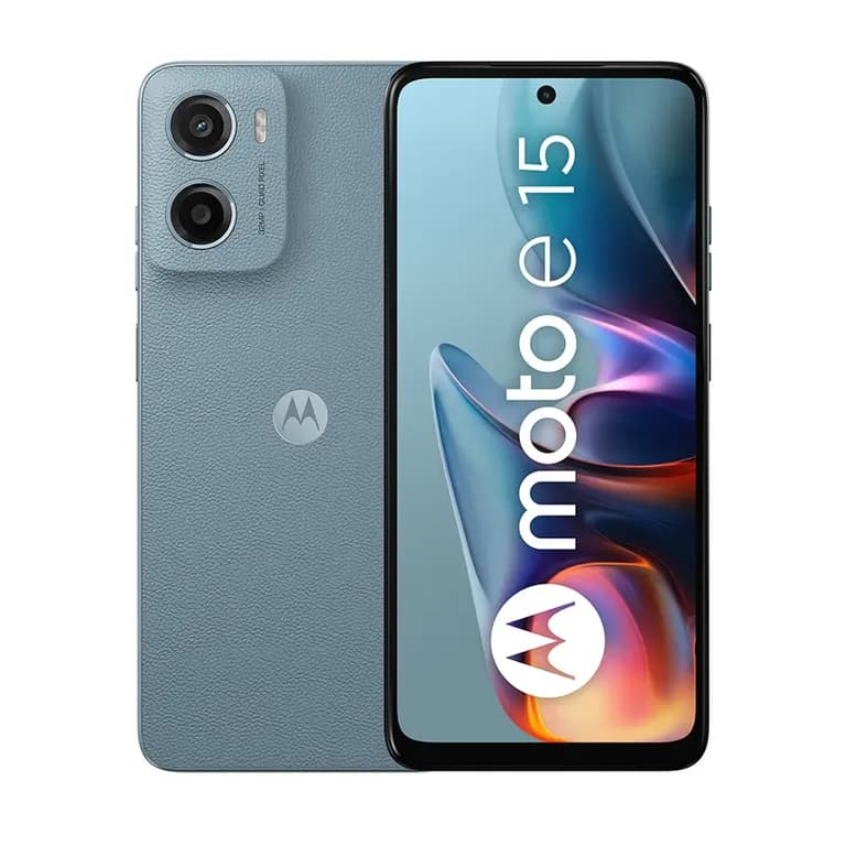 Moto E15 64GB 2GB RAM Azul Smartphone Libre con Bateria Duradera
