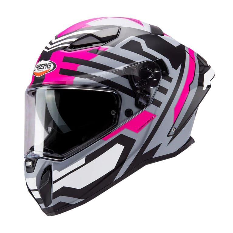 Casco De Moto Drift Evo II Horizon Matt Grey Black Fuchsia_. #FFC0CB S