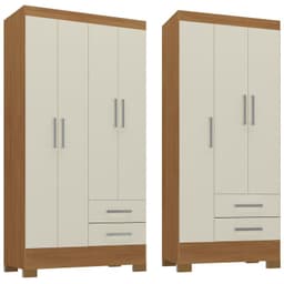 Combo Closet 4 Puertas + Closet 3 Puertas Off White R4232