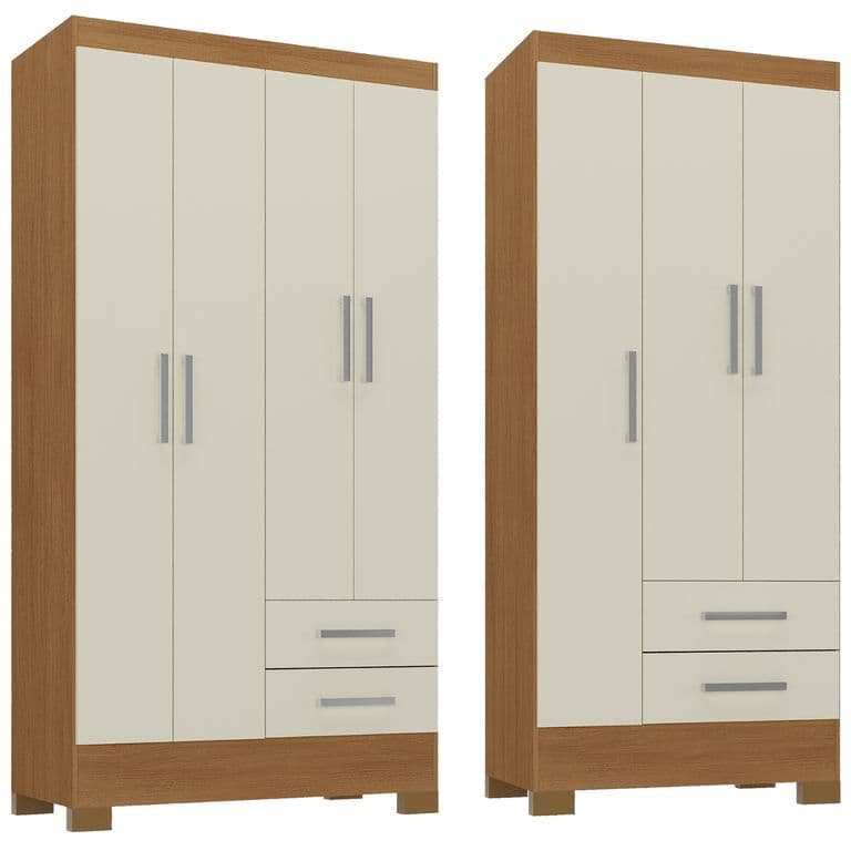 Combo Closet 4 Puertas + Closet 3 Puertas Off White R4232