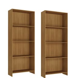 Combo 2 Libreros Naturales R16X2