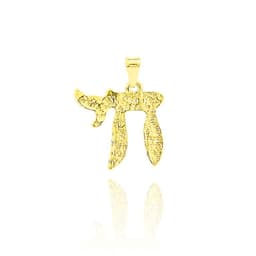 Colgante Jai Texturado Enchapado Oro 18K Dorado TALLA UNICA