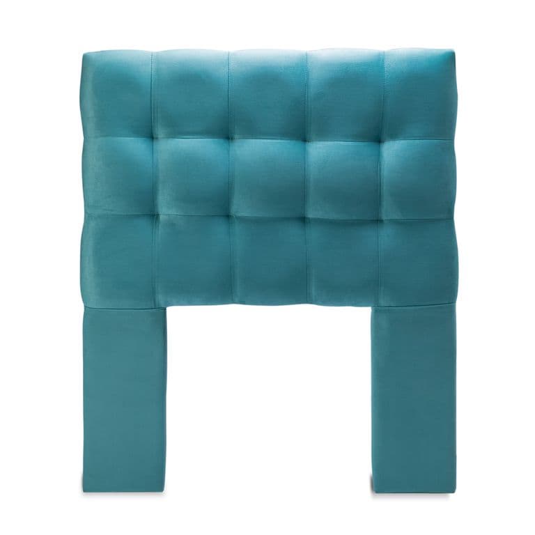 Respaldo 1,5 Plazas Felpa Turquesa Cp Alice