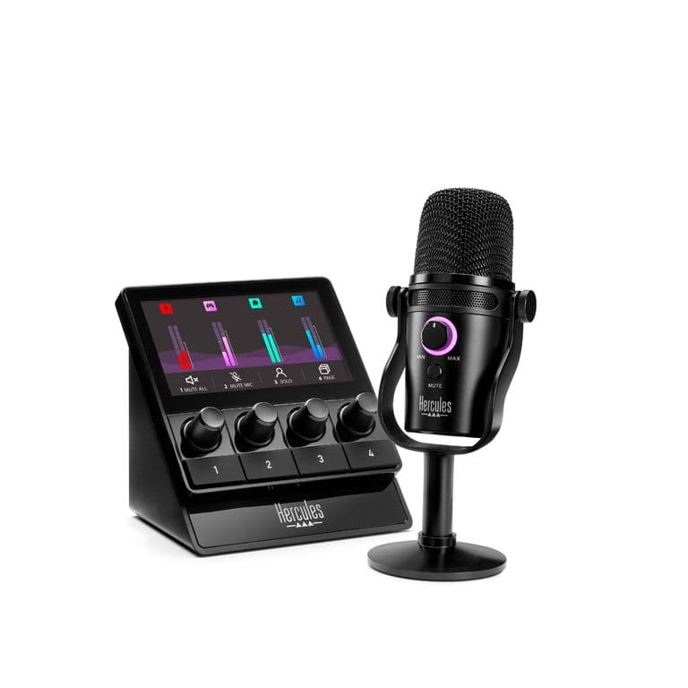 DJ Stream Starter Kit WW Pack Completo con Controlador y Microfono para Streaming y DJing