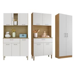 Combo mueble de cocina kris, mueble de cocina kyra y alacena k040620