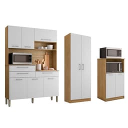 Combo Mueble para Microondas Orion, Kit 8 Puertas Kit Orion y Alacena K020820