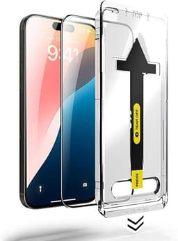 Lamina de Vidrio Para iPhone 18 Pro / 17 Pro Auto Instalable