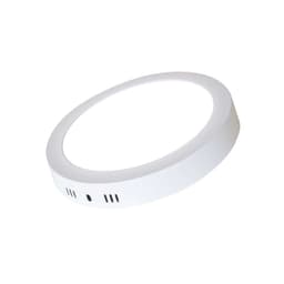 PANEL LED ECO SOBREPUESTO REDONDO 18W CALIDO