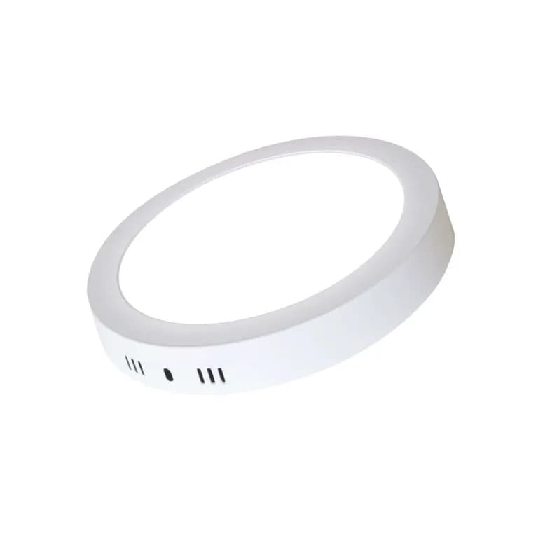 PANEL LED ECO SOBREPUESTO REDONDO 18W CALIDO