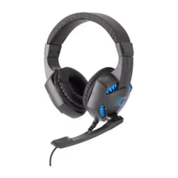 Audifonos Gamer G4U Drivers 40mm + Microfono con Aislacion de Ruido Negro y Celeste Azul