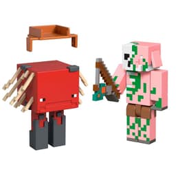 Figura 8cm crafting 2-pack-piglin zombie y strider