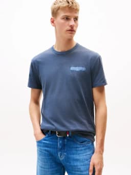 Polera Novelty Con Estampado Azul Tommy Jeans Azul S