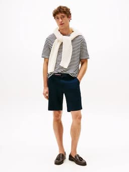 Short Brooklyn Con Cinturon Azul Azul 30
