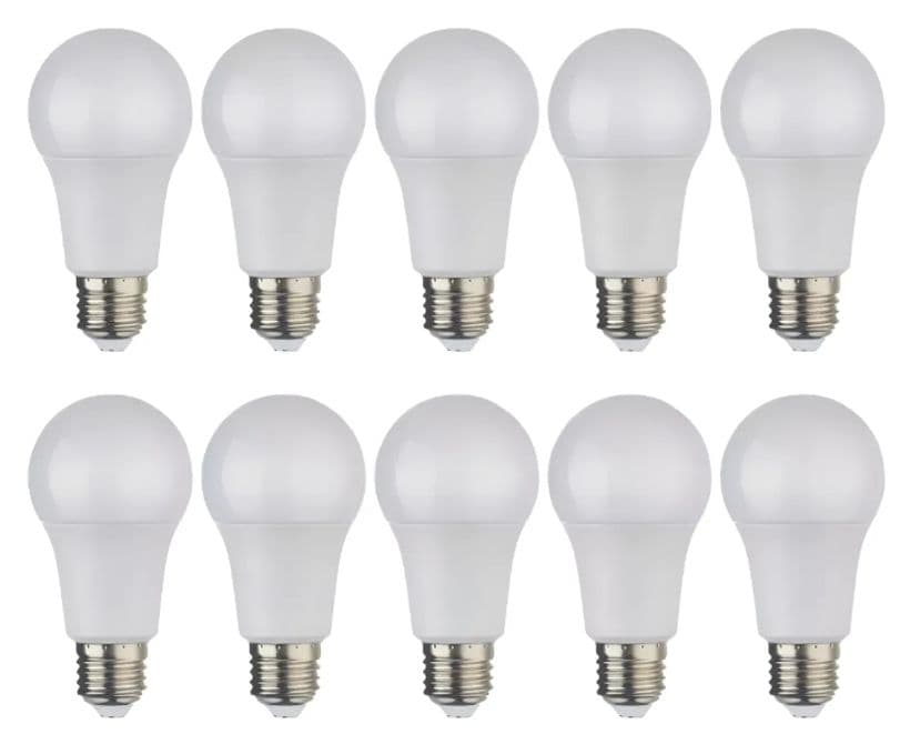 Pack 10 Ampolletas E27 13w 6000K Fria