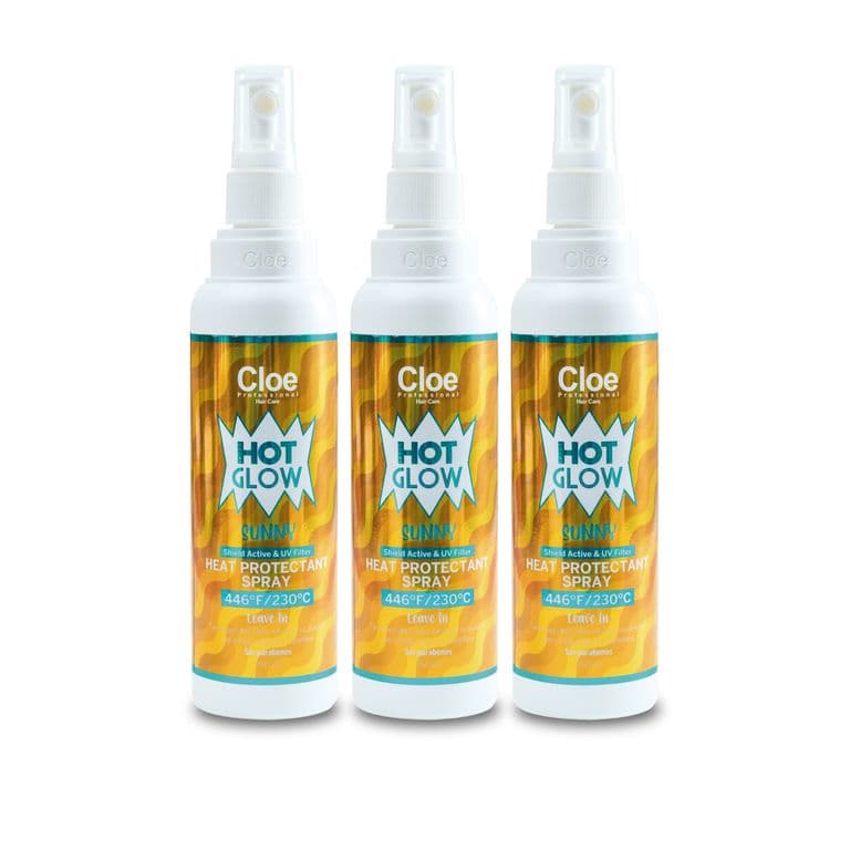 Set x3 Spray Professional Hot Glow Sunny Termo Proteccion 250ml