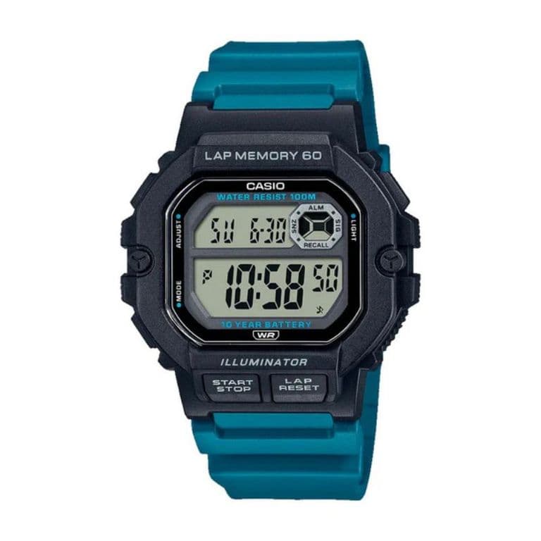Reloj Vintage WS-1400H-3AVDF Lap Memory 60 Negro TALLA UNICA