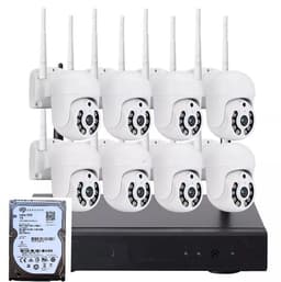 Kit 8 Camaras Profesional Ip Audio 355o Colorvu Con Disco Duro 1 Terabyte