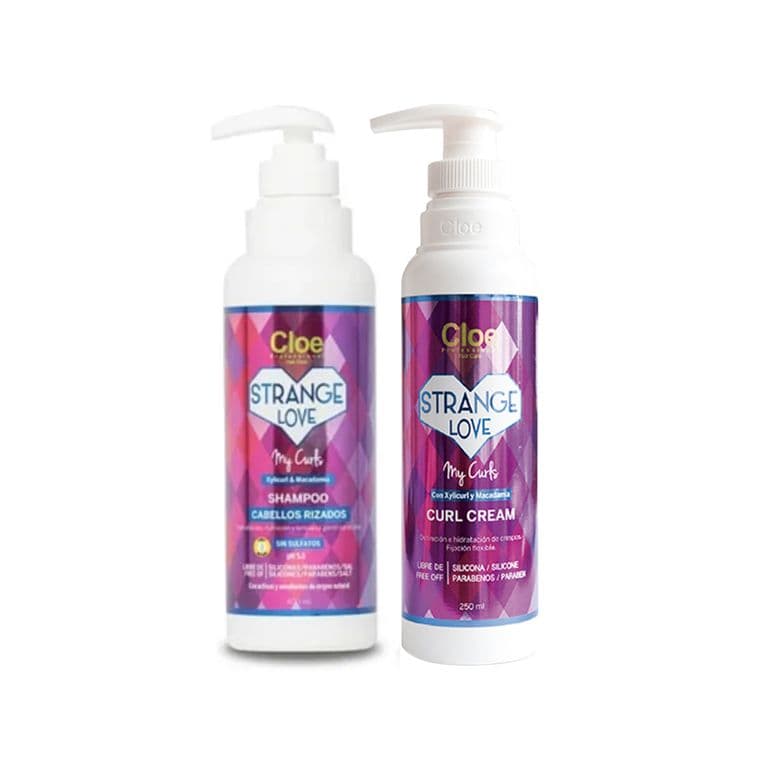 Strange Love Rizos shampoo 400 ml + Crema peinar My Curls 250 ml