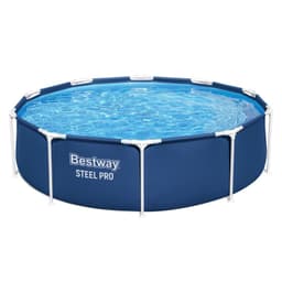 Piscina estructural redonda 305x76 cm azul Steel pro