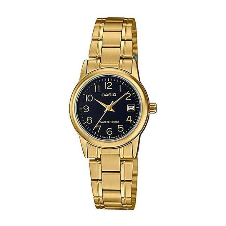 Reloj Analogo Mujer LTP-V002G-1B Dorado TALLA UNICA