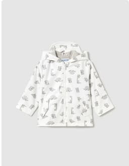 Chaqueta Chubasquera bebe unisex Blanco 4 ANOS