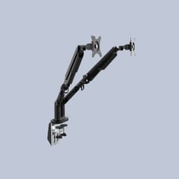 Soporte PRO ergonomico a gas para 2 monitores