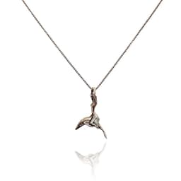 Collar Mujer Delfin Plata Fina 925 Plateado TALLA UNICA