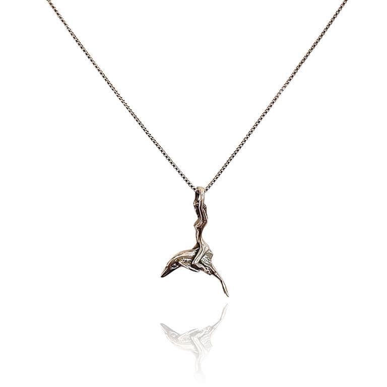 Collar Mujer Delfin Plata Fina 925 Plateado TALLA UNICA