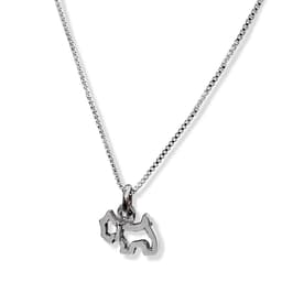 Collar Perro Calado Mini Plata Fina 925 Plateado TALLA UNICA