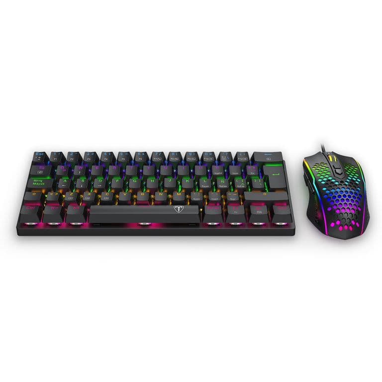 Kit Teclado y Mouse Main Force Lite T-TGS008 Negro