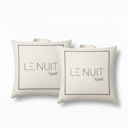 Set 2 Almohadas 350 Gr Microfibra Tela 300 Hilos Algodon Egipcio 45x45 cm Blanco