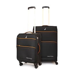 Pack 2 maletas blanda de tela S+M Lisboa 10k y 20k negra Negro M