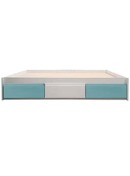 Cama Infantil/Juvenil 3 cajones 1 Plaza - Linea Minimal Celeste-Blanco-Celeste