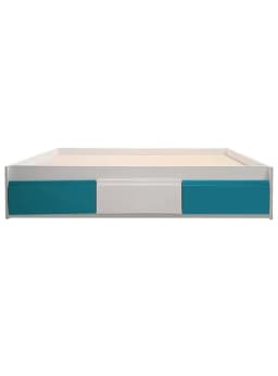 Cama Infantil/Juvenil 3 cajones 1 Plaza - Linea Minimal Calipso-blanco-Calipso